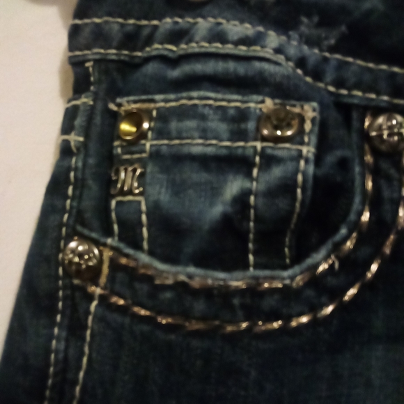 Miss Me Signature Rise Straight Leg Y2K Jeans - Picture 9 of 12